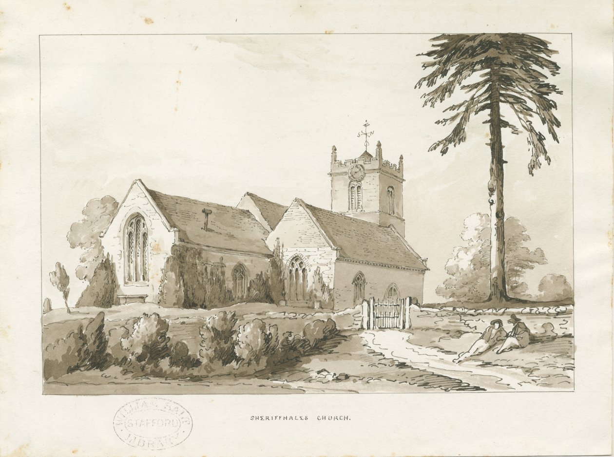 Sheriffhales Church by Thomas Peploe Wood
