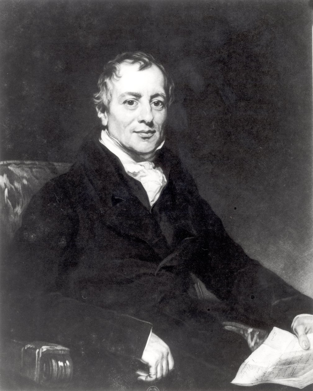 Portrait of David Ricardo (1772-1823) engraved by Thomas Hodgetts by Thomas Phillips