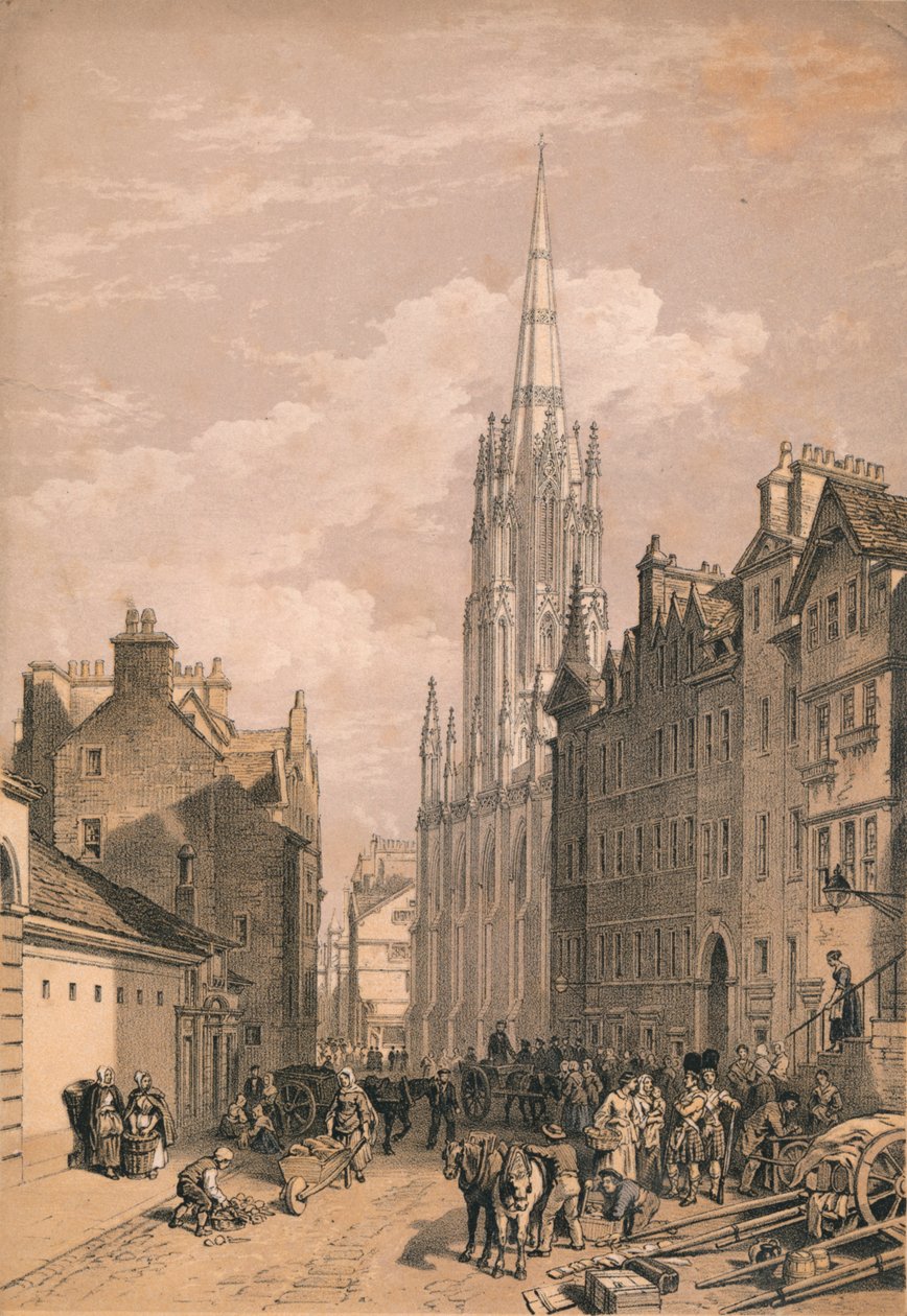 New Assembly Hall, Edinburgh, c1875 by Thomas Picken