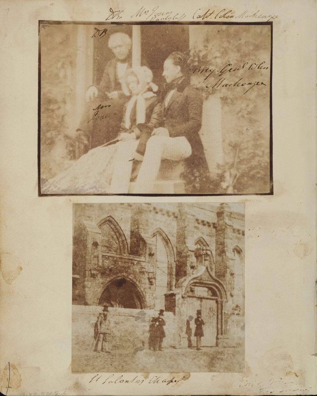 Group Portrait with Sir David Brewster, Mrs. Jones, and Brigadier General Colin Mackenzie by Thomas Rodger