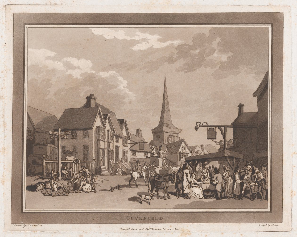 Cuckfield An Excursion to Brighthelmstone, June 1, 1790 by Thomas Rowlandson, Samuel Alken