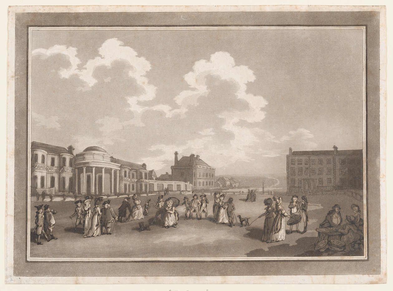 The Steine An Excursion to Brighthelmstone, June 1, 1790 by Thomas Rowlandson, Samuel Alken