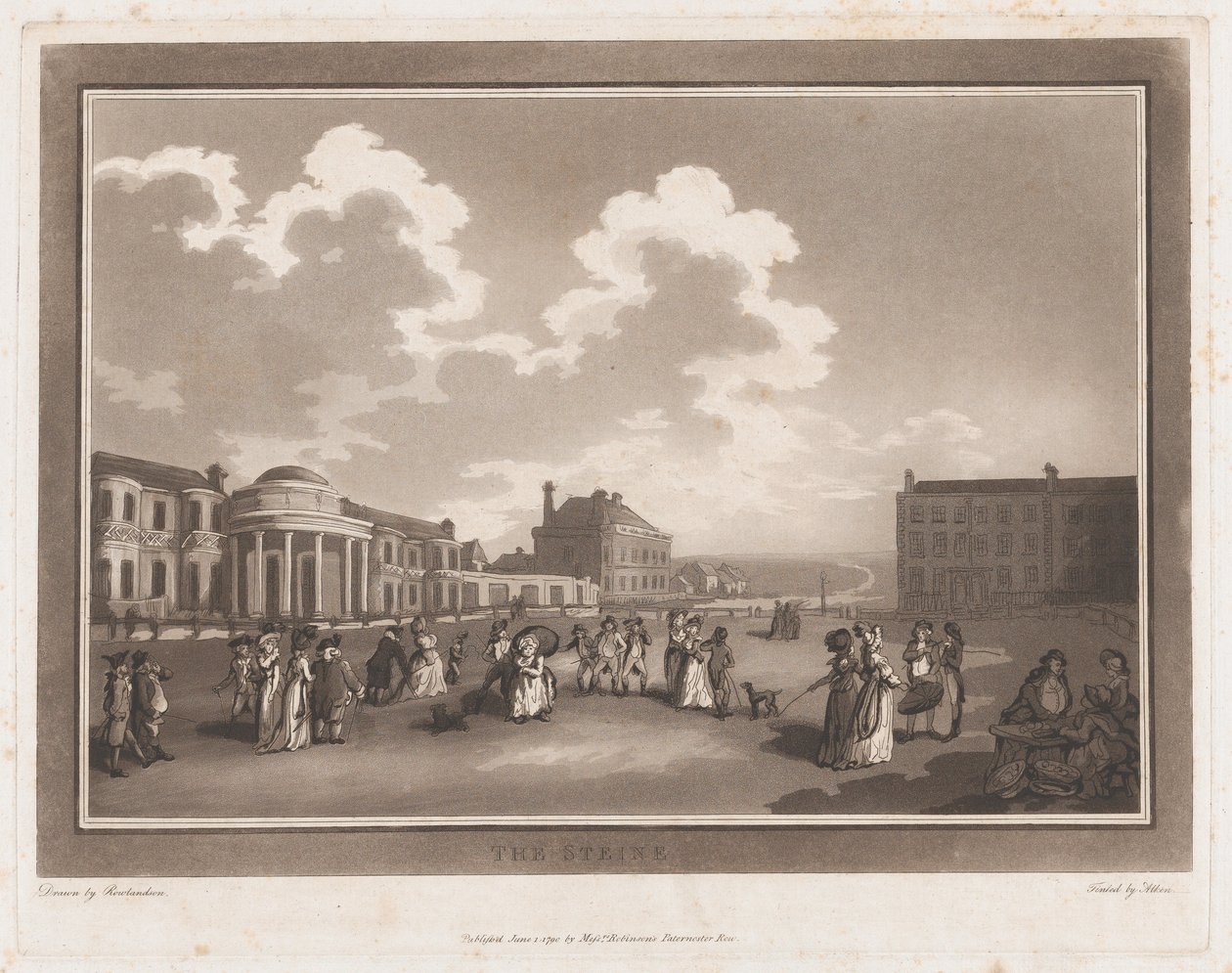 The Steine An Excursion to Brighthelmstone, June 1, 1790 by Thomas Rowlandson, Samuel Alken