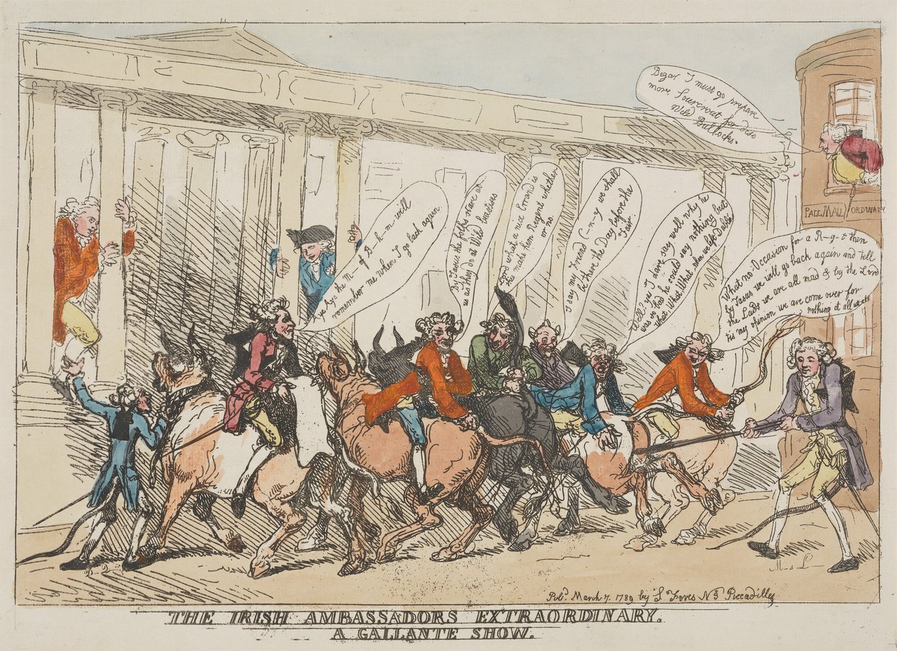 The Irish Ambassadors Extraordinary a Gallant Show by Thomas Rowlandson