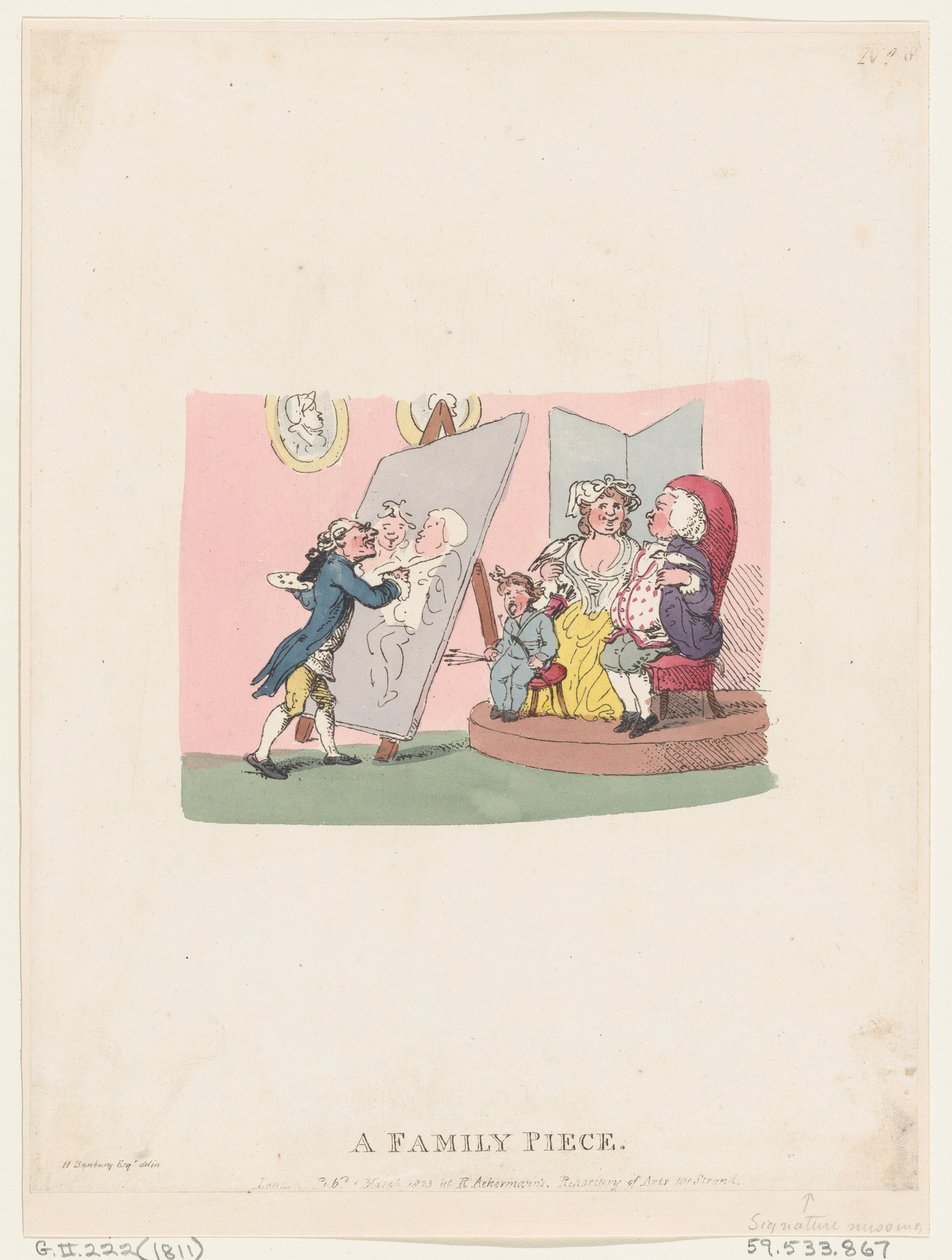 A Family Piece, published 1803 later reissue by Thomas Rowlandson