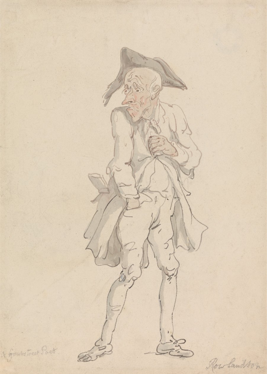 A Grub Street Poet by Thomas Rowlandson