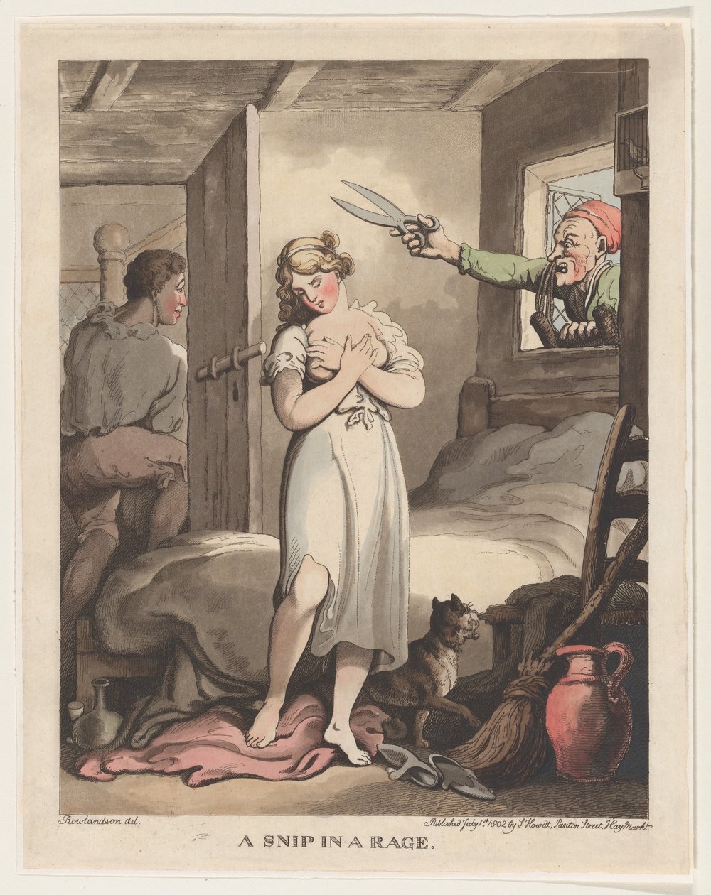 A Snip in a Rage, July 1, 1802 by Thomas Rowlandson