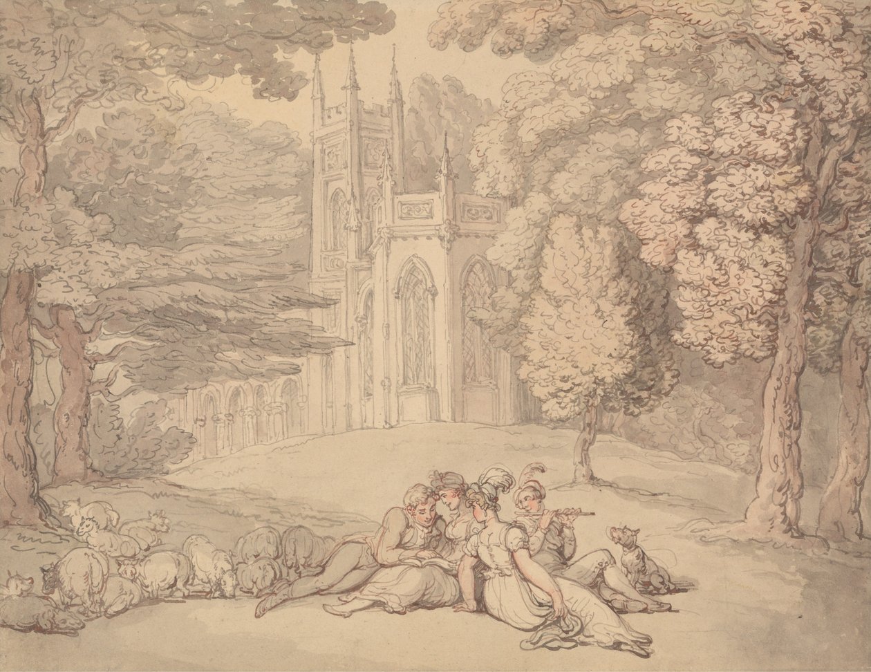 A Summer Idyll by Thomas Rowlandson