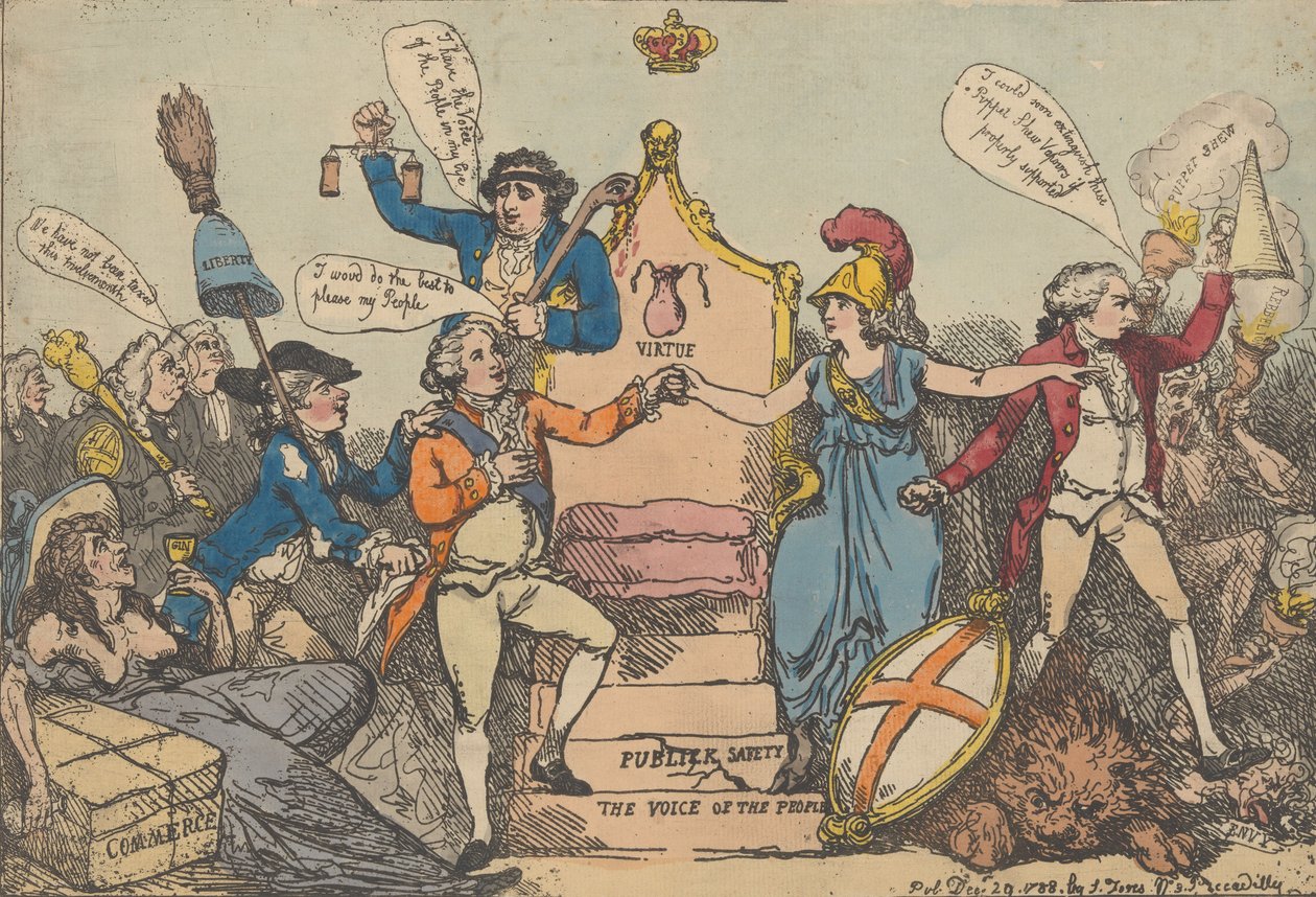 A Touch on the Times, December 29, 1788 by Thomas Rowlandson