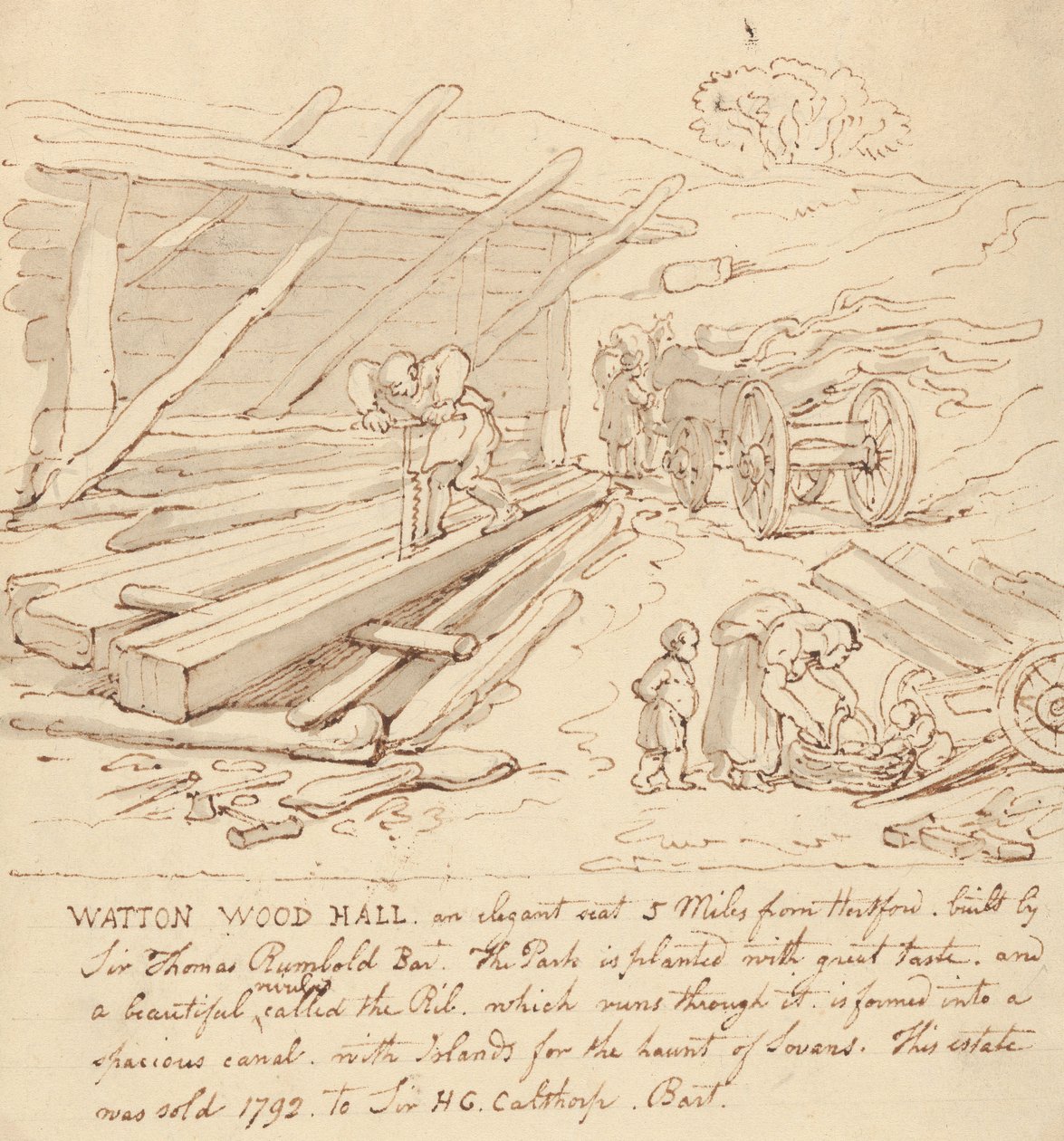 Album Drawing by Thomas Rowlandson