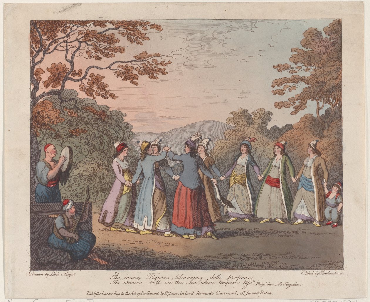 As Many Figures, Dancing Doth Propose, As Waves Roll on the Sea, When Tempest Tossed, July 31, 1804 by Thomas Rowlandson