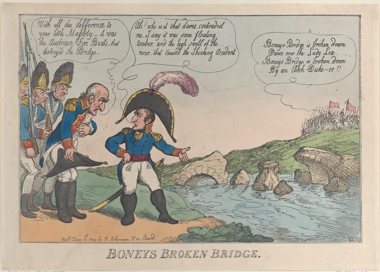 Boneys Broken Bridge, June 12, 1809 by Thomas Rowlandson
