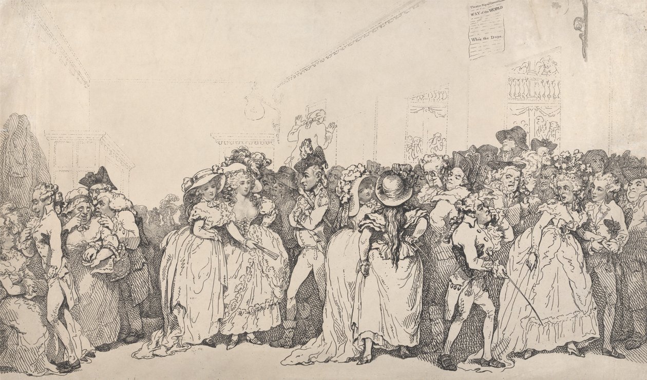 Box Lobby Loungers by Thomas Rowlandson