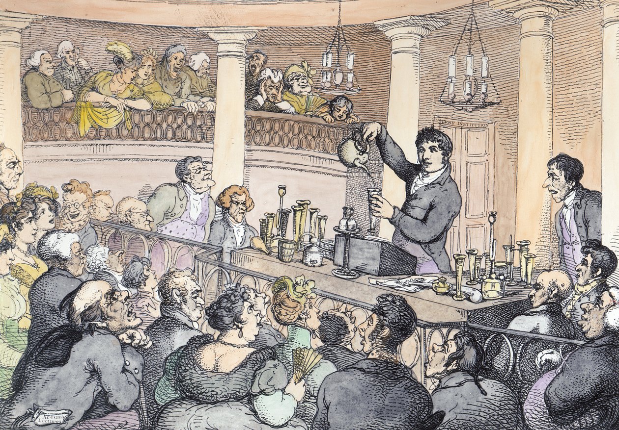 Chemical Lectures by Thomas Rowlandson