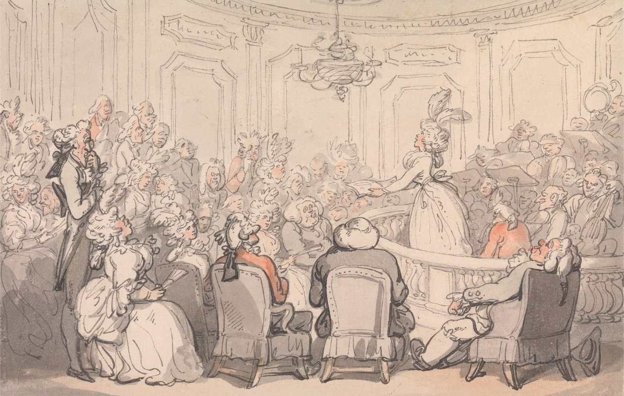 Comforts of Bath: The Concert by Thomas Rowlandson