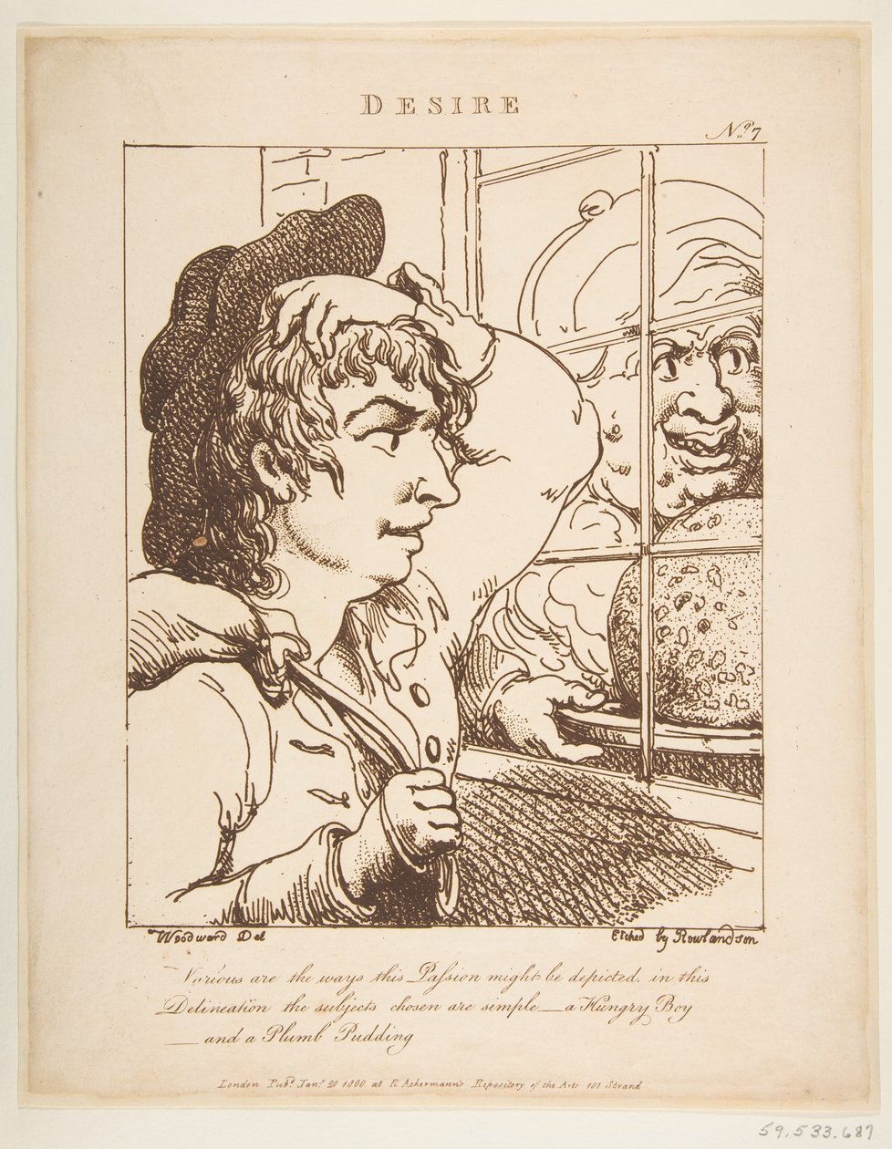 Desire Le Brun Travested, or Caricatures of the Passions by Thomas Rowlandson