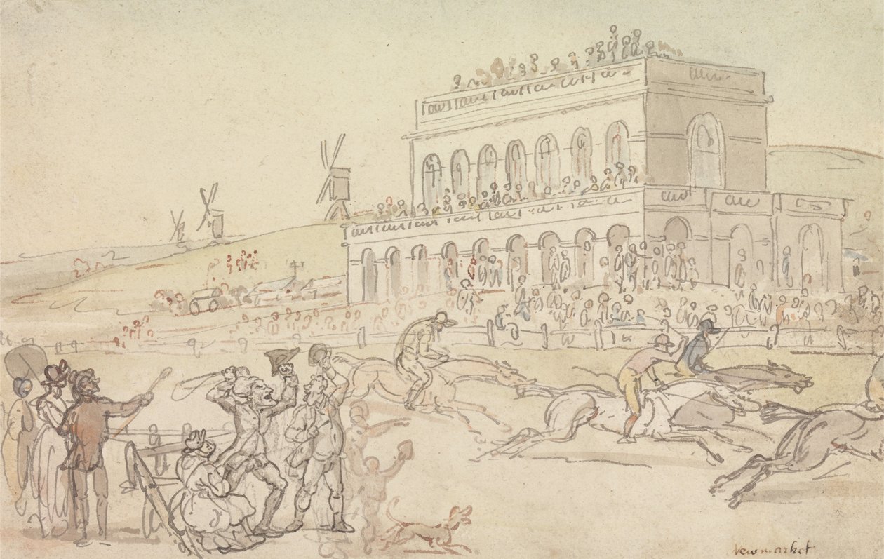 Doctor Syntax Loses His Money on the Race Ground at York by Thomas Rowlandson