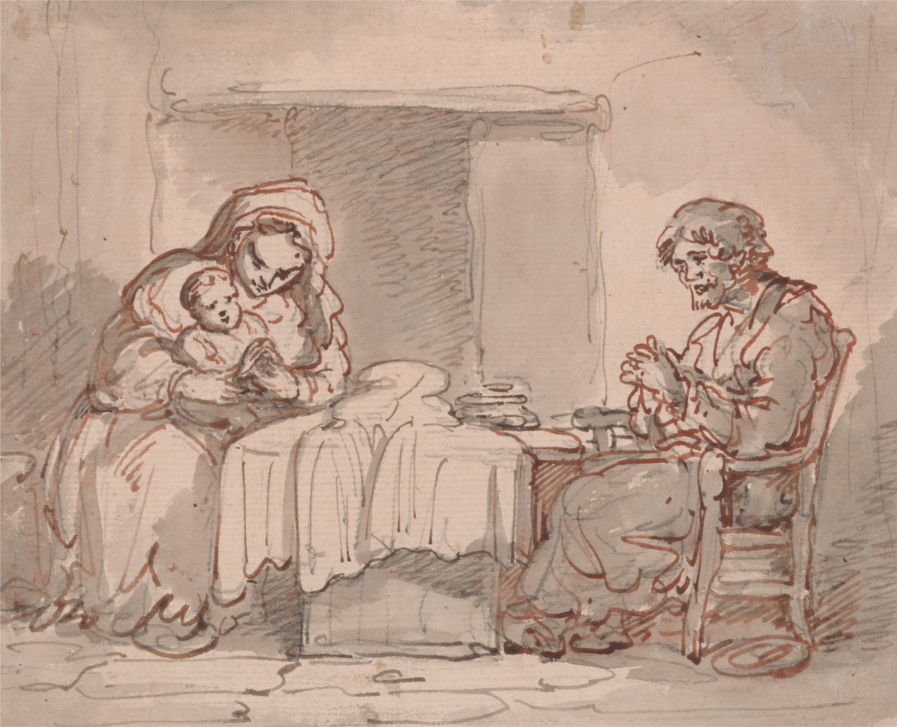 Domestic Interior by Thomas Rowlandson