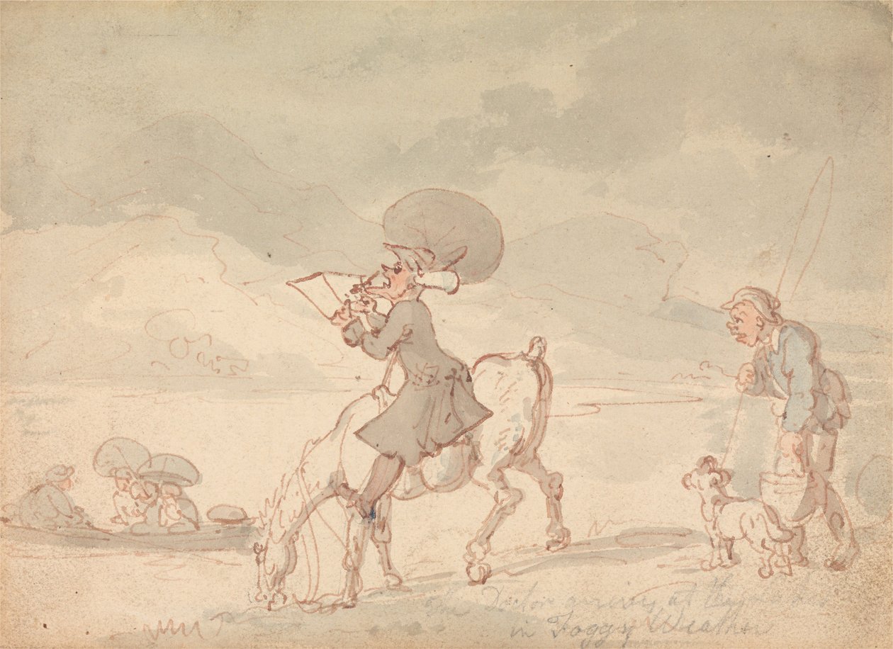 Dr. Syntax Sketching the Lake by Thomas Rowlandson