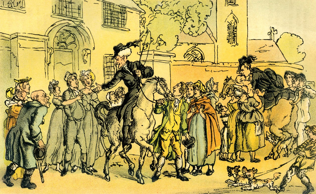 Dr Syntax setting out on his second tour by Thomas Rowlandson
