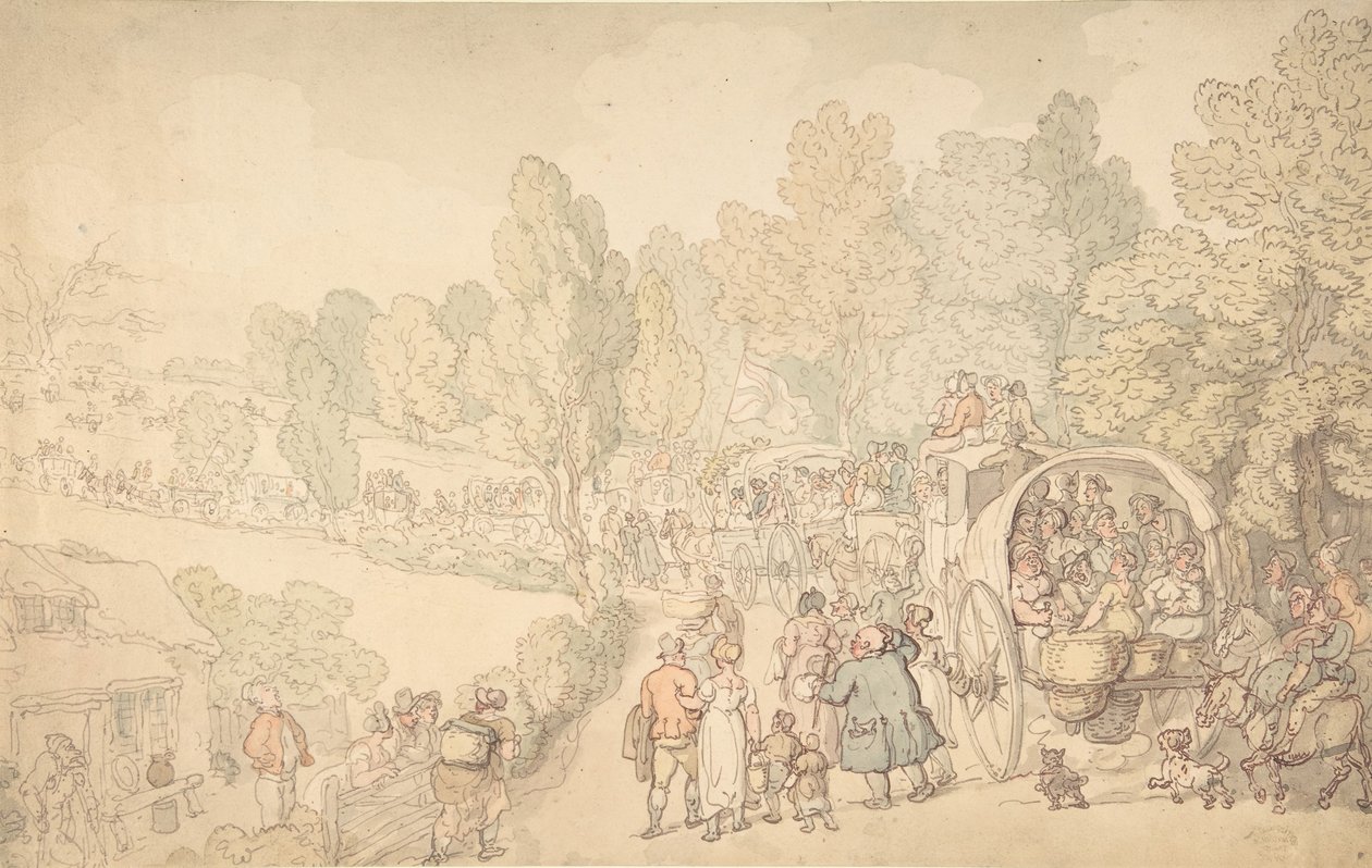 Fairlop Fair, Essex by Thomas Rowlandson