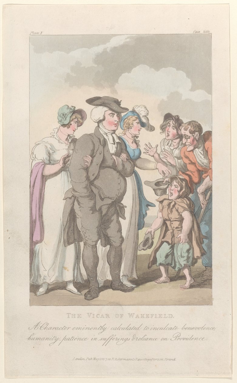 Frontispiece: The Vicar of Wakefield, from The Vicar of Wakefield by Thomas Rowlandson