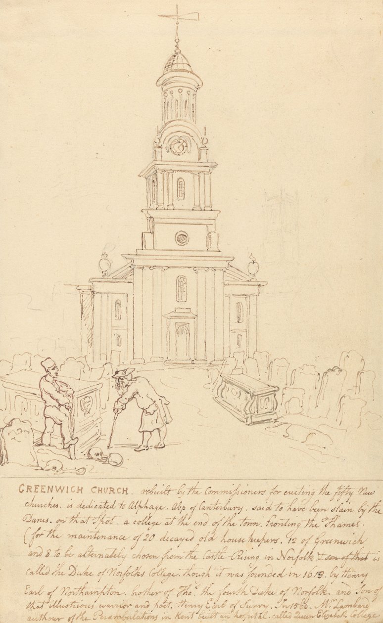Greenwich Church by Thomas Rowlandson