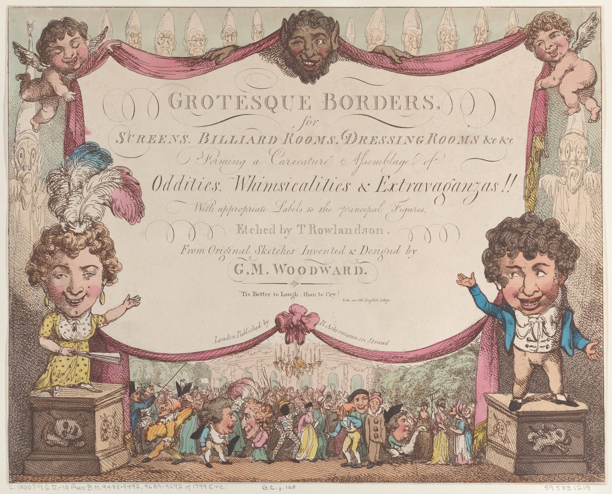 Grotesque Borders for Screens, Billiard Rooms, Dressing Rooms, &c &c by Thomas Rowlandson