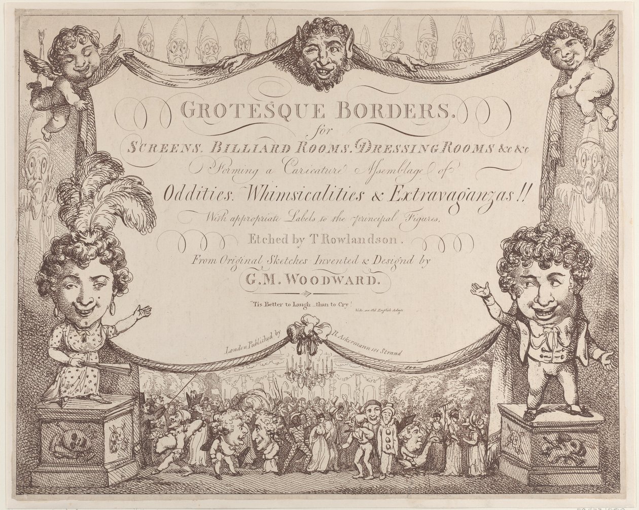 Grotesque Borders for Screens, Billiard Rooms, Dressing Rooms, &c &c by Thomas Rowlandson