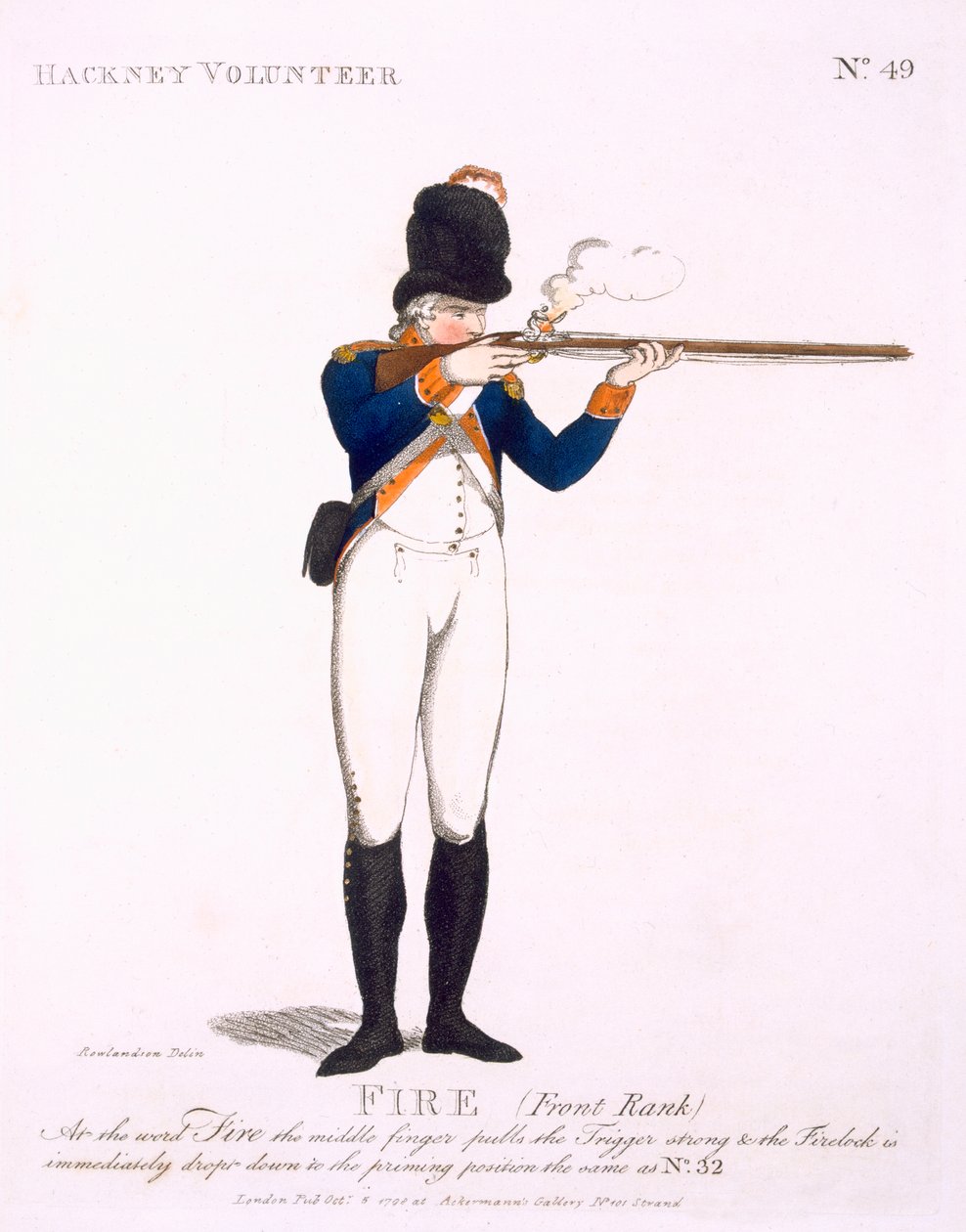 Hackney Volunteer, Plate 49 from 