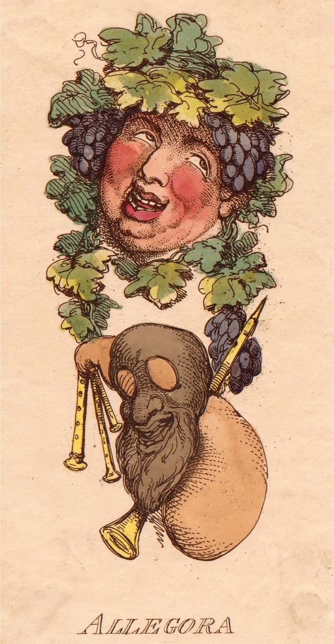 Heads: Allegory by Thomas Rowlandson