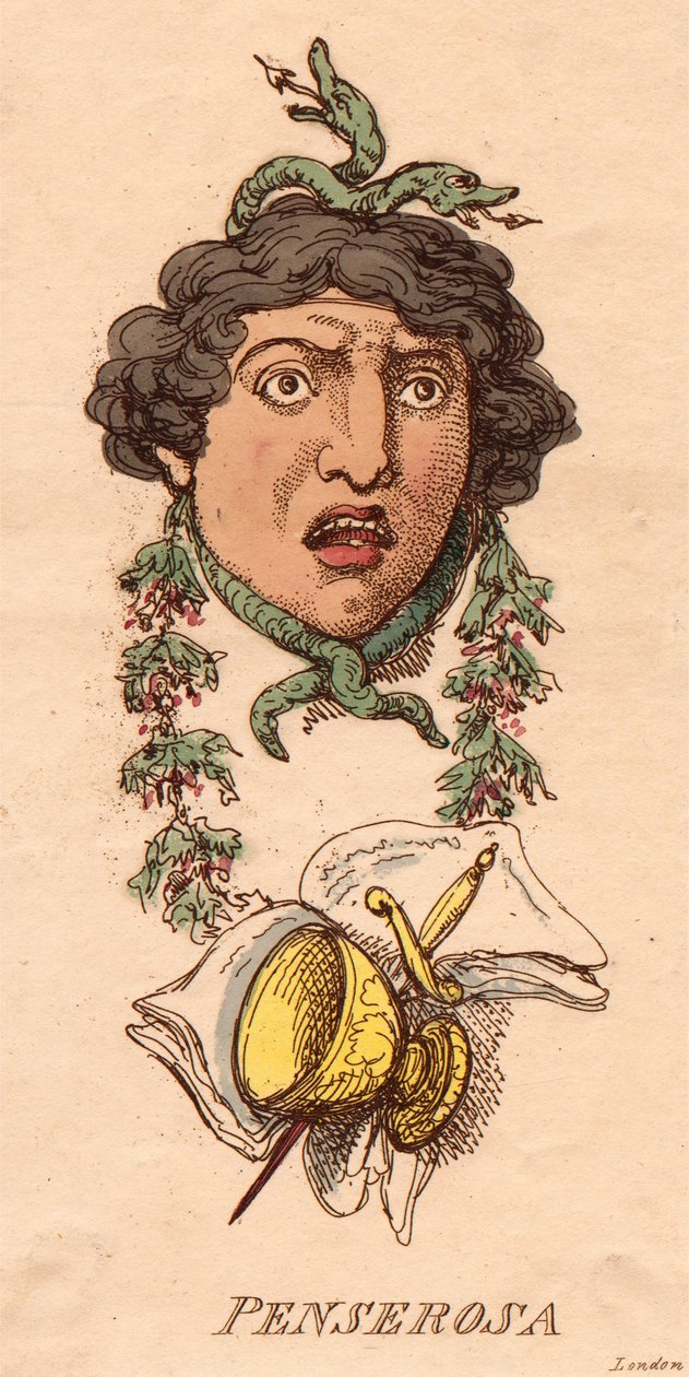 Heads: Penserosa by Thomas Rowlandson