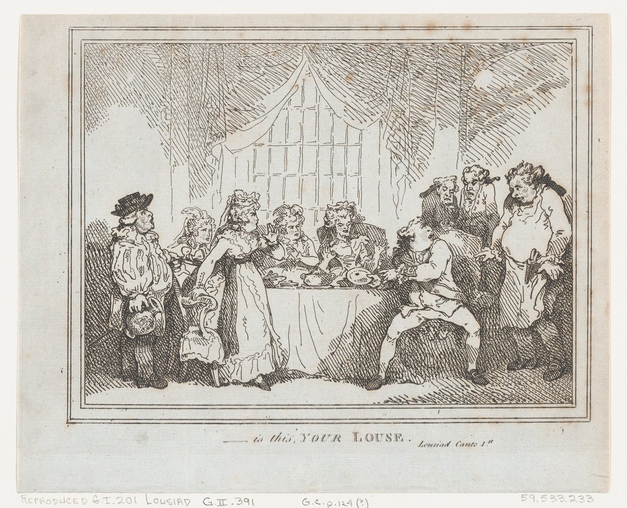 Is This Your Louse? by Thomas Rowlandson