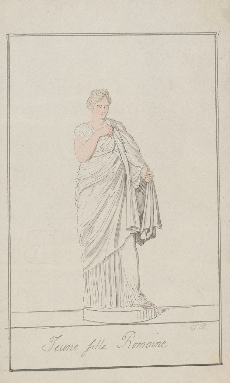 Roman Girl by Thomas Rowlandson