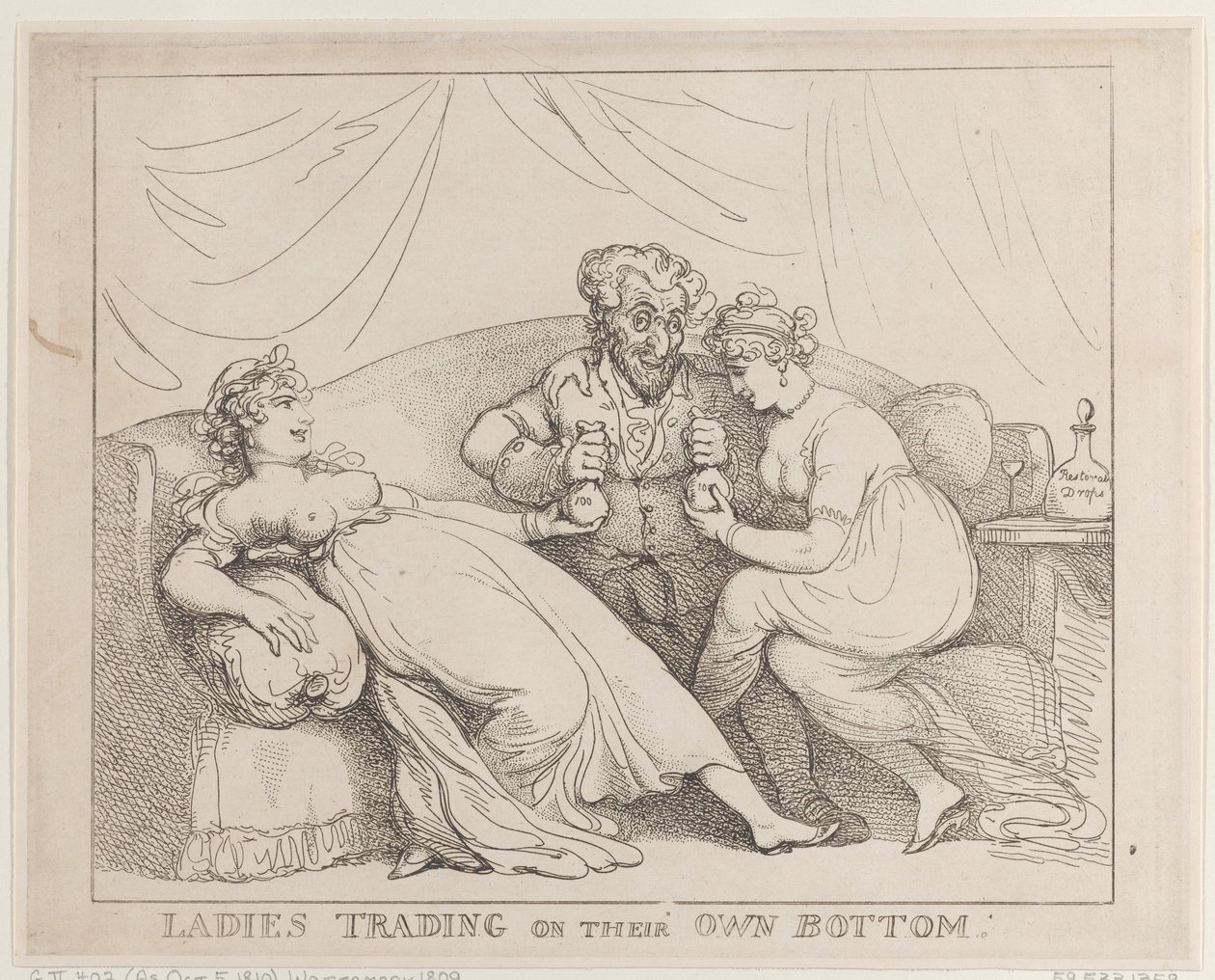 Ladies Trading on Their Own Bottom by Thomas Rowlandson
