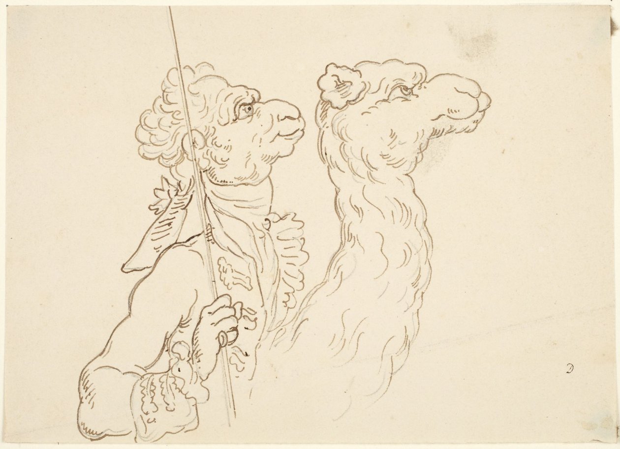 Man and Camel by Thomas Rowlandson