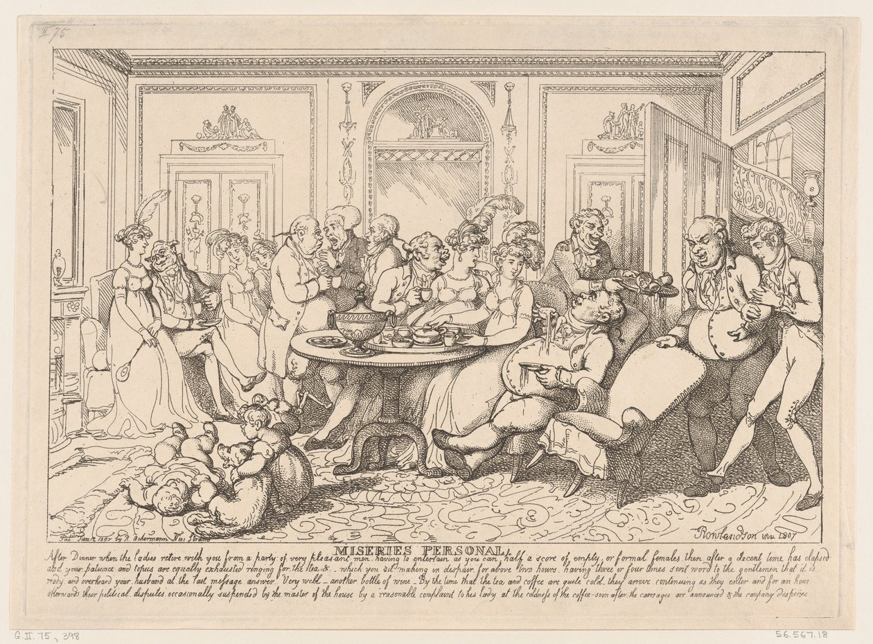 Miseries Personal, June 12, 1807 by Thomas Rowlandson