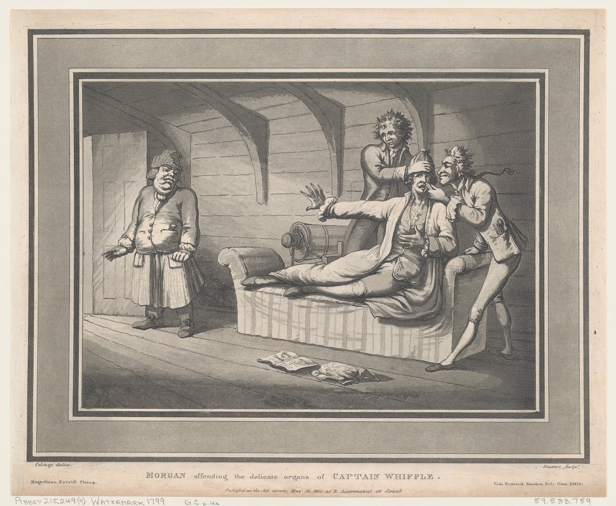 Morgan Offending The Delicate Organs of Captain Whiffle by Thomas Rowlandson