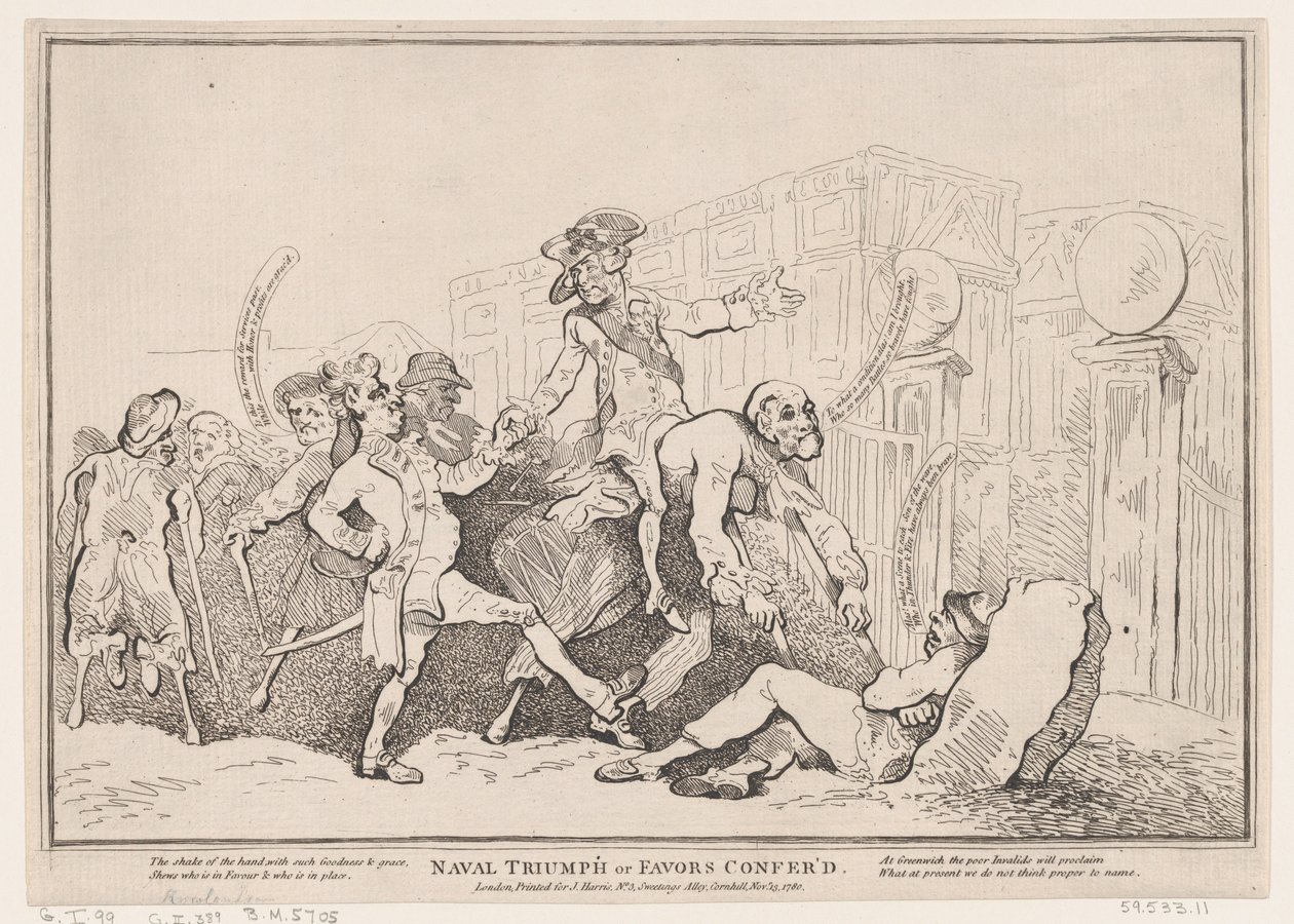 Naval Triumph, or Favors Conferred by Thomas Rowlandson