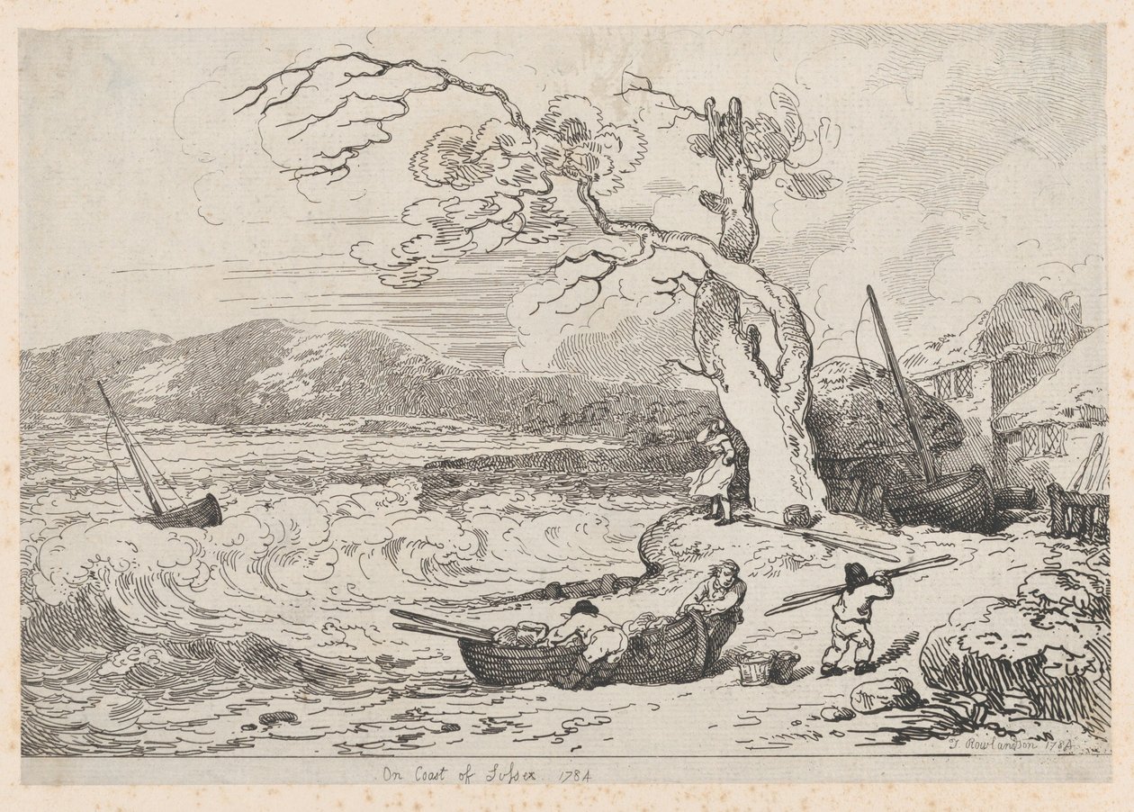 On Coast of Sussex by Thomas Rowlandson
