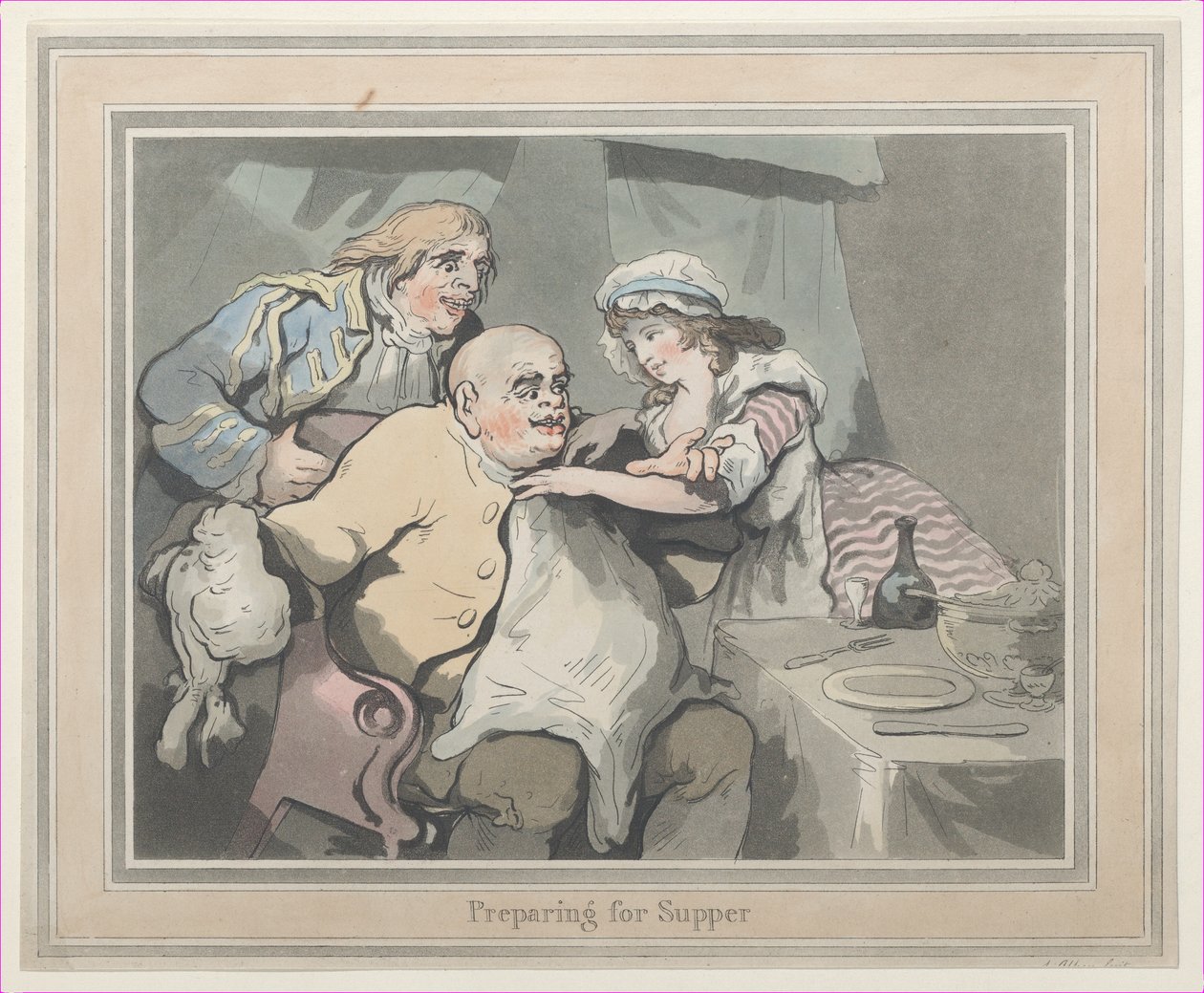 Preparing for Supper, 1790 by Thomas Rowlandson
