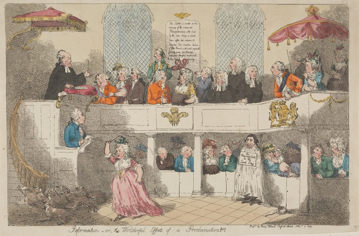 Reformation - or - The Wonderful Effects of a Proclamation by Thomas Rowlandson