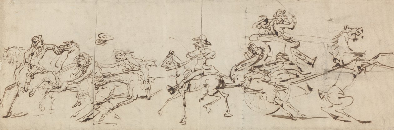 Riding and Driving Mishaps by Thomas Rowlandson