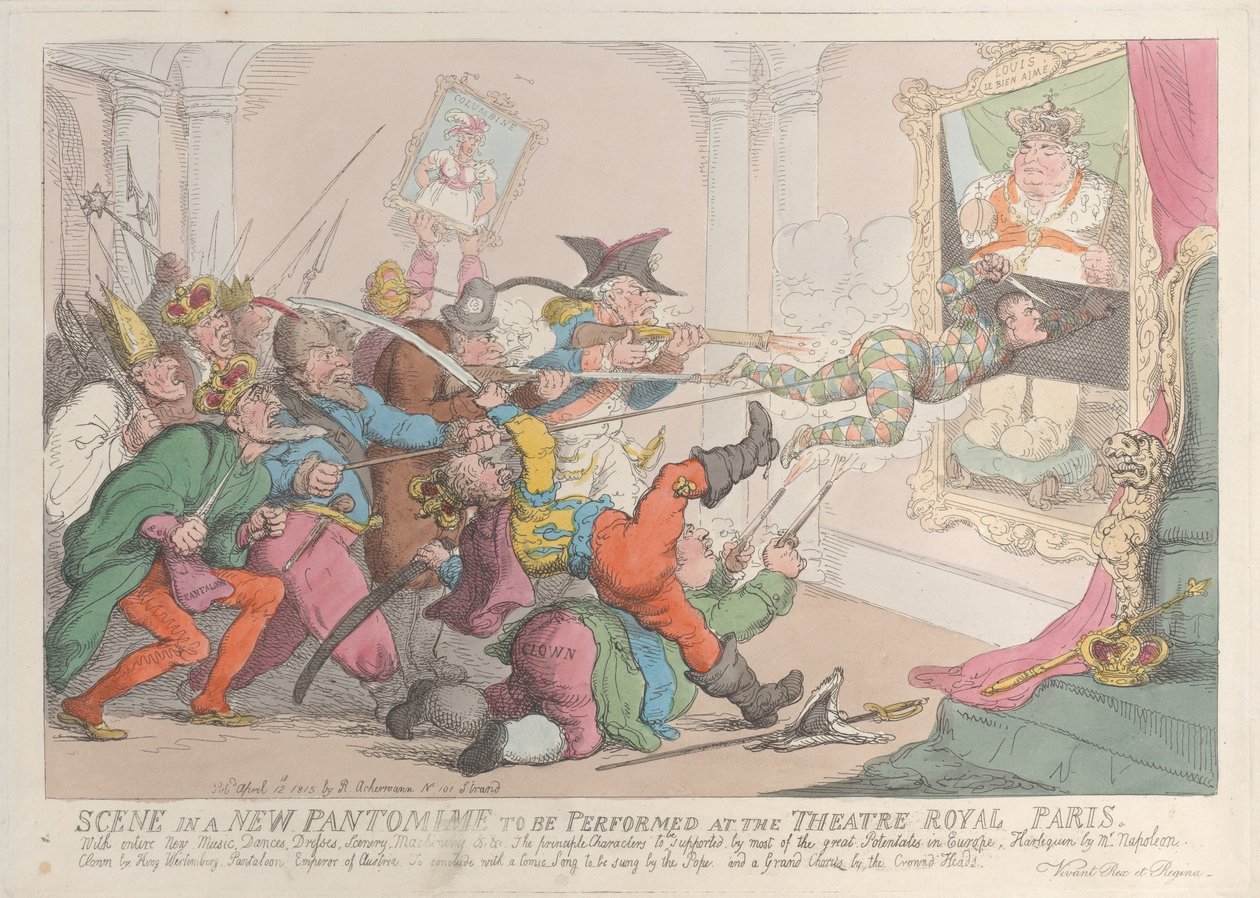 Scene in a New Pantomime to be Performed at the Theatre Royal Paris