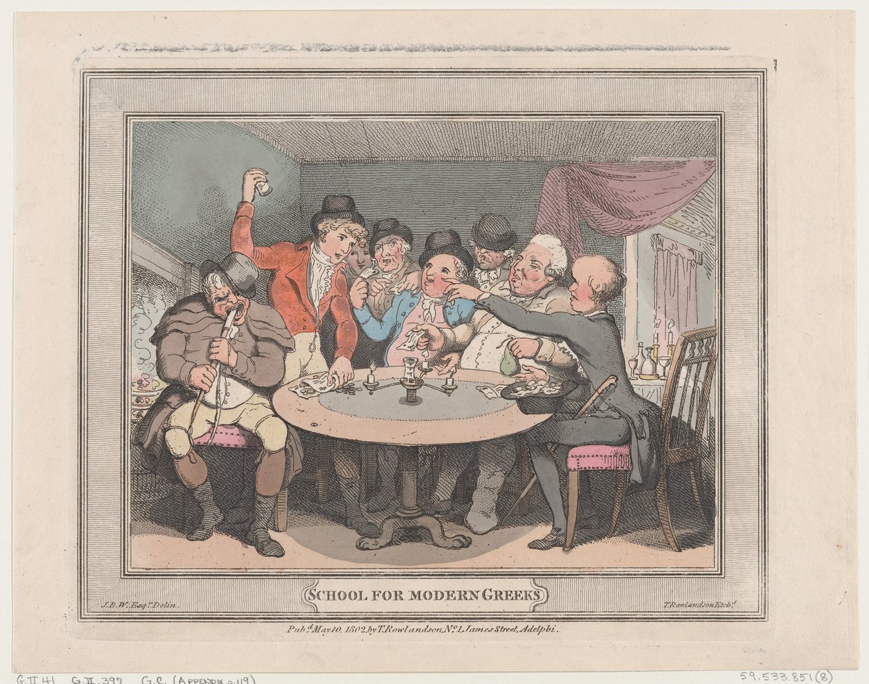 School for Modern Greeks by Thomas Rowlandson