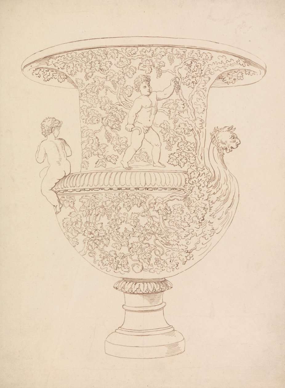 Study of a Vase by Thomas Rowlandson