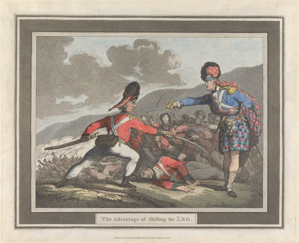 The Advantage of Shifting the Leg by Thomas Rowlandson