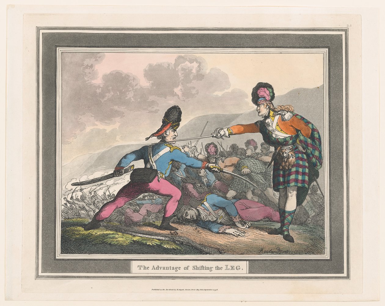 The Advantage of Shifting the Leg, September 1798 by Thomas Rowlandson