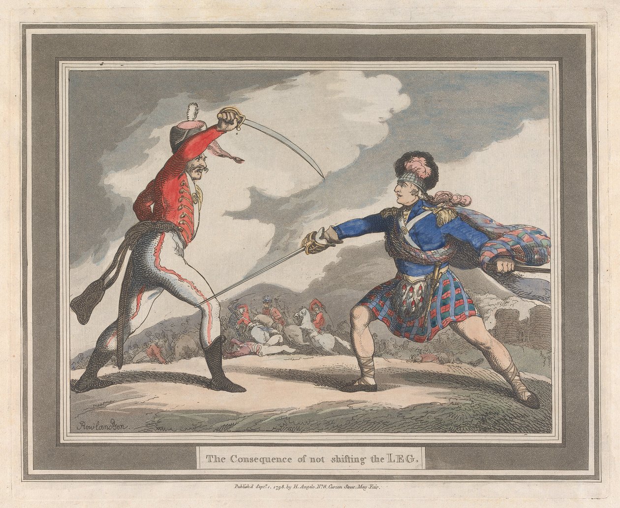 The Consequence of not Shifting the Leg by Thomas Rowlandson