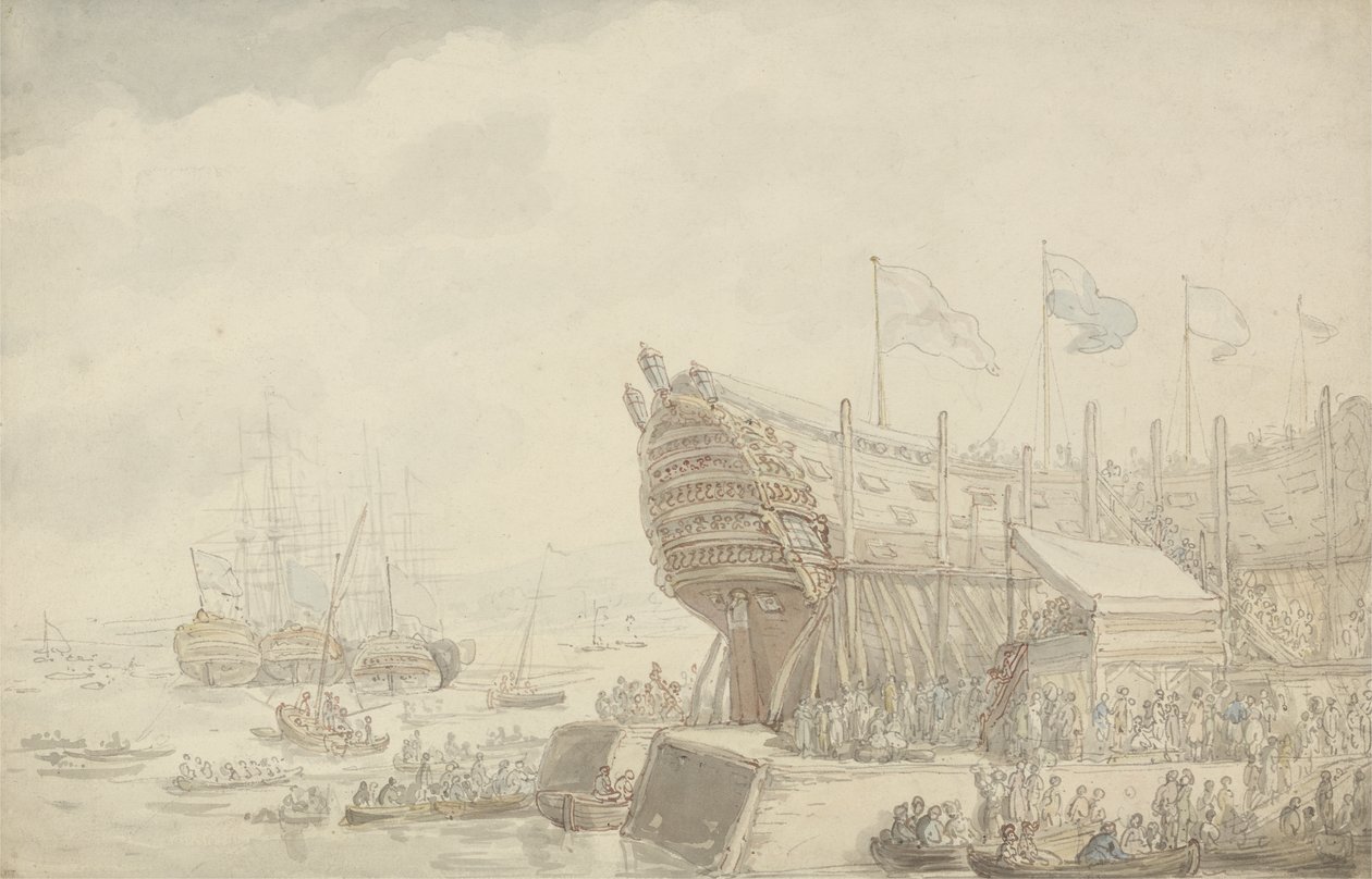 The Launching of H.M.S. 